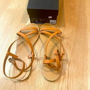 J crew size 8 vachetta easy sandal